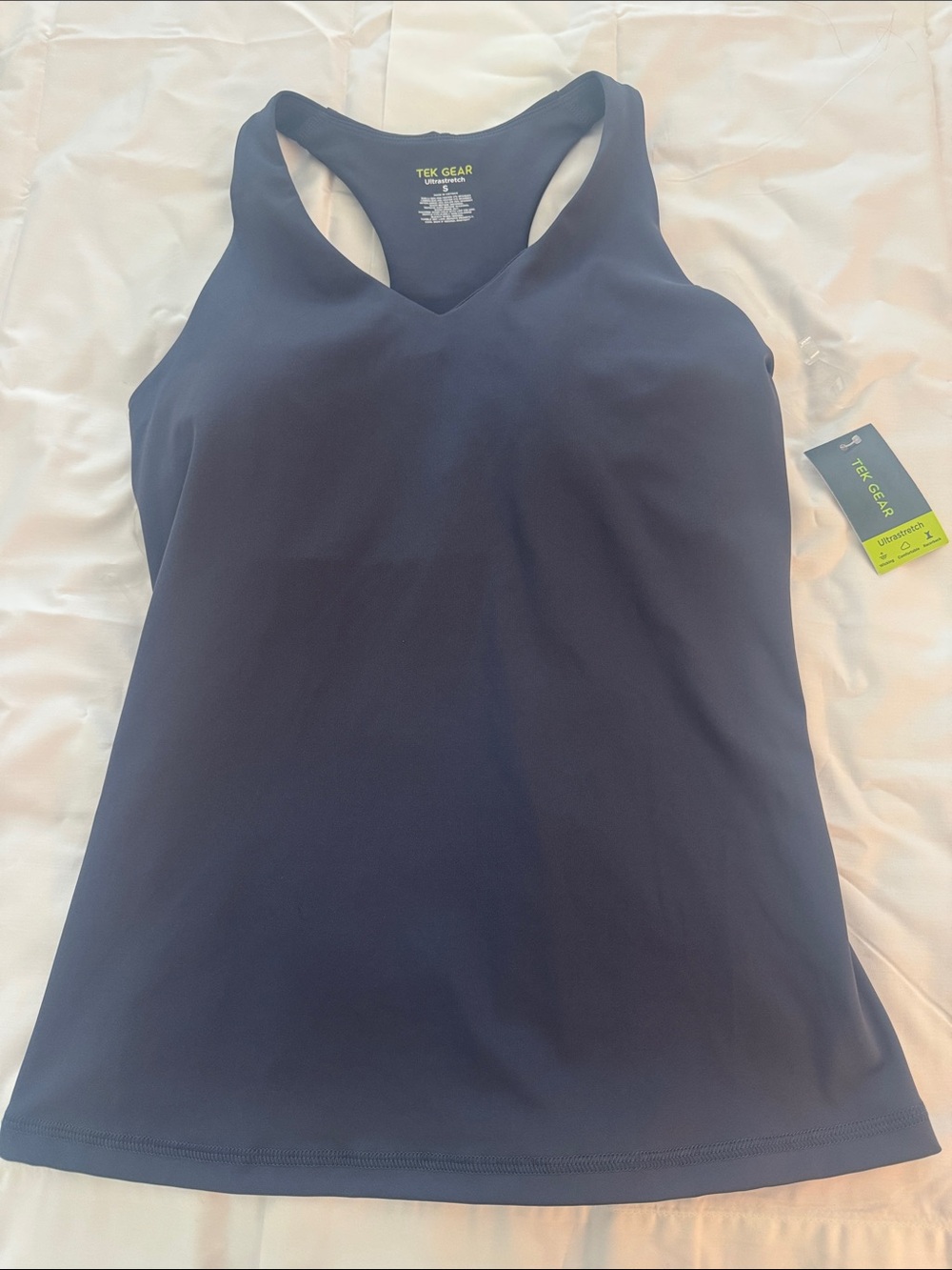 tek gear Navy V-Neck Racerback Tank Top